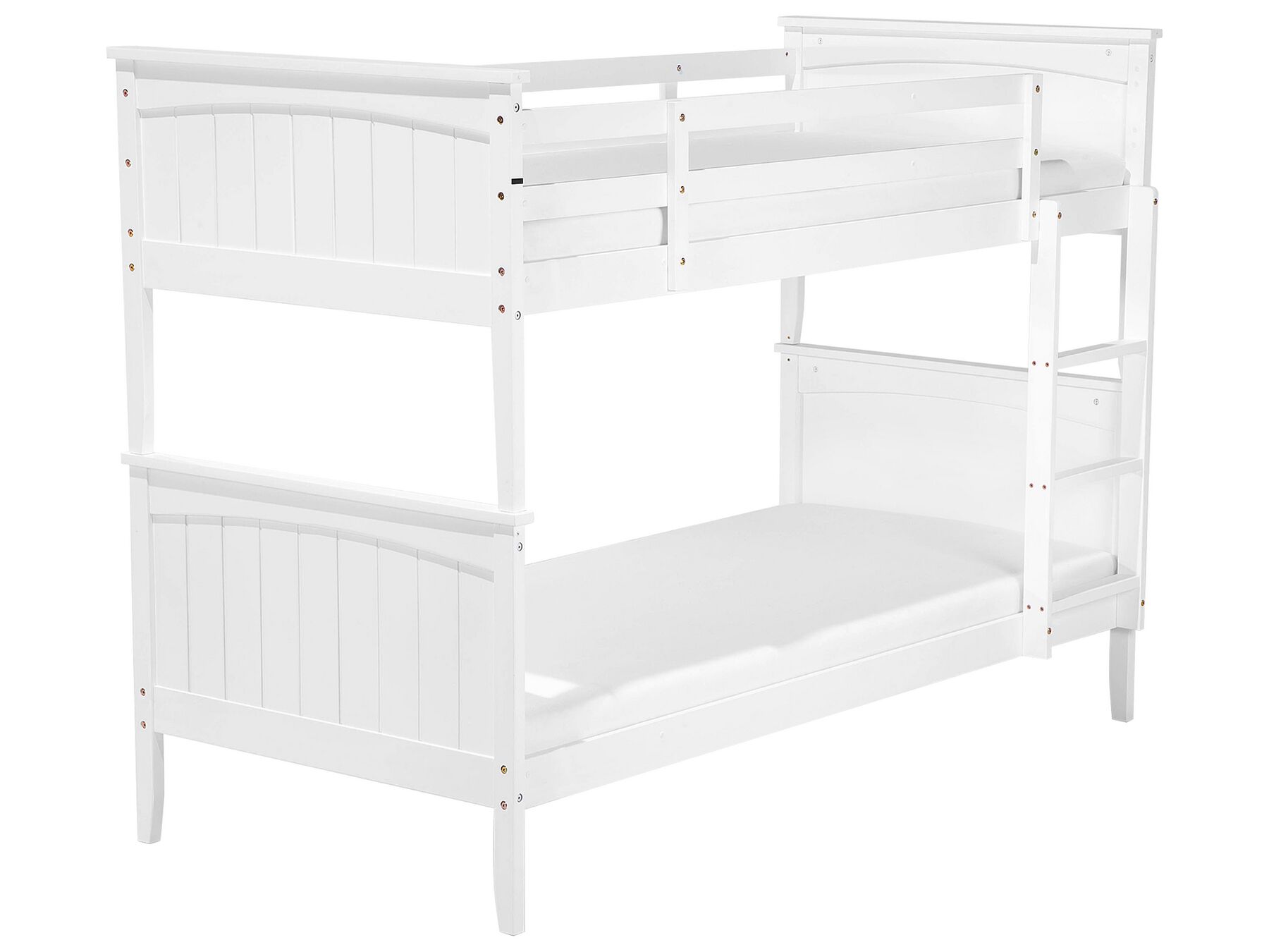 Bílá dřevěná patrová postel 90x200 cm ALBON _711239