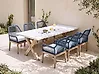 Garden Dining Set 6 Seater OLBIA Navy Blue