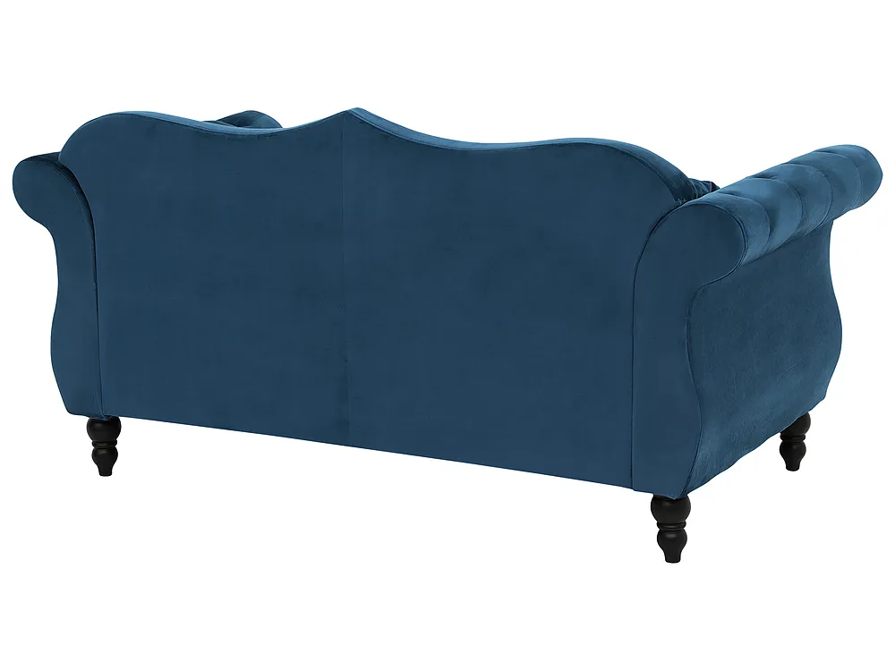 Sofa 2 Seater SKIEN II Velvet Navy Blue_1161558