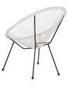 PE Rattan Accent Chair White ACAPULCO II_811603