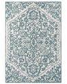 Teppich Wolle weiss / blau 160 x 230 cm AHMETLI_836694