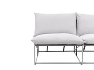 Sofa ogrodowa dla 2 osób PICO Metal Szary_1012713