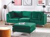 Velvet Ottoman Green EVJA_797576