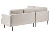 Right Hand 4 Seater Fabric Corner Sofa Beige BREDA_885900