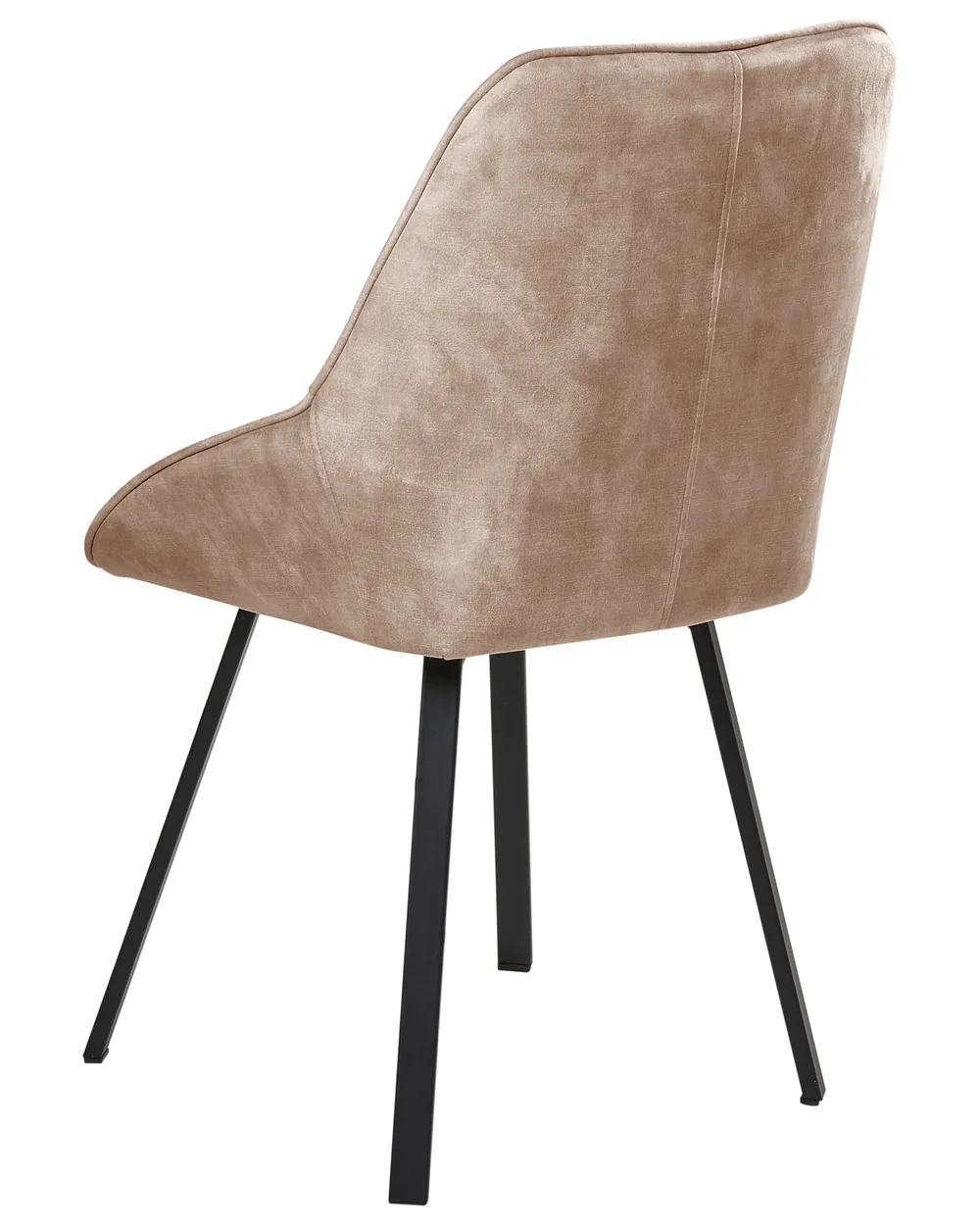 Set di 2 sedie da pranzo TERLTON Velluto Beige_1041280