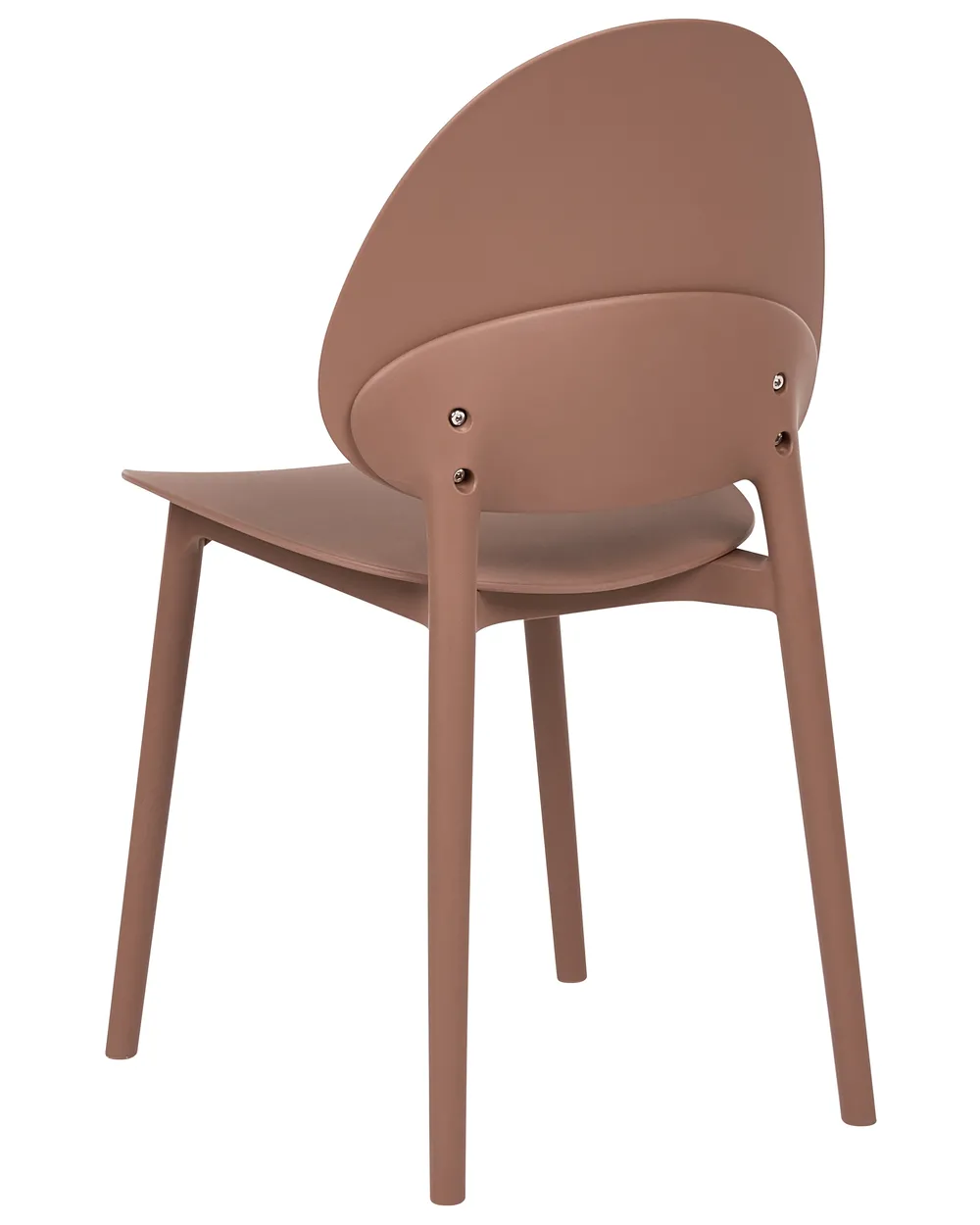 Set of 4 Garden Chairs CEARA Brown_1069676