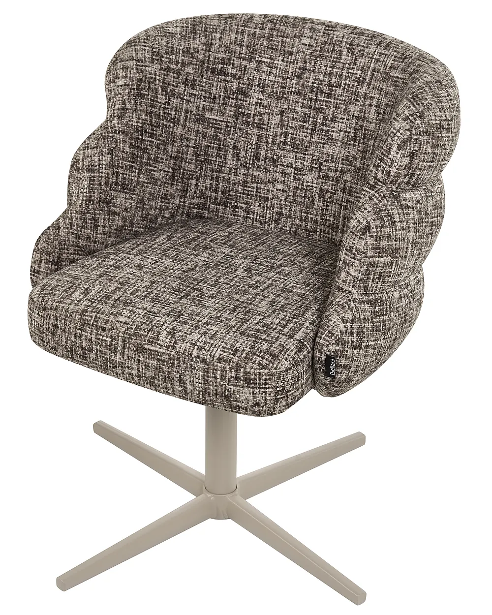 Dining Chair Swivel YOUNGSTOWN Fabric Taupe_1161819