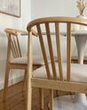  Set of 2 Wooden Dining Chairs Light Wood CRAIG_933246