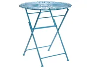 Bistro Table PAVIA 71 cm 71 cm Metal Blue_1046281