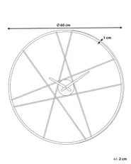 Wall Clock TUITAN Black_1182677