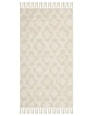 Rug AKSARAY Beige 80 x 150 cm Cotton_849104