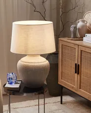 Table Lamp CAINE Ceramic Light Beige_822428