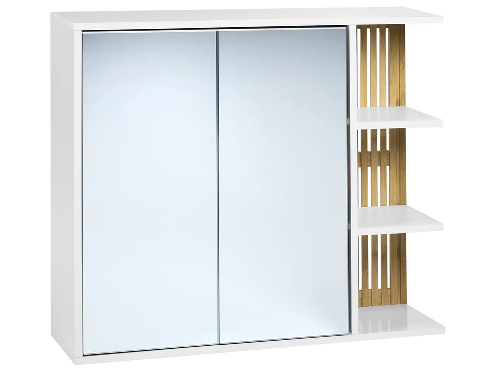 Armadio Da Bagno A Parete TaoHFE Con Specchio – Mobiletto In MDF Impermeabile - 2