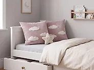 Set of 2 Decorative Cushions IPOMEA 45 x 45 cm Velvet Pink_1184783