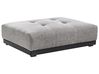 Ottoman TORPO Fabric Grey/ Black