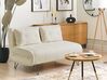 2 Seater Boucle Sofa Bed Light Beige VESTFOLD_930387