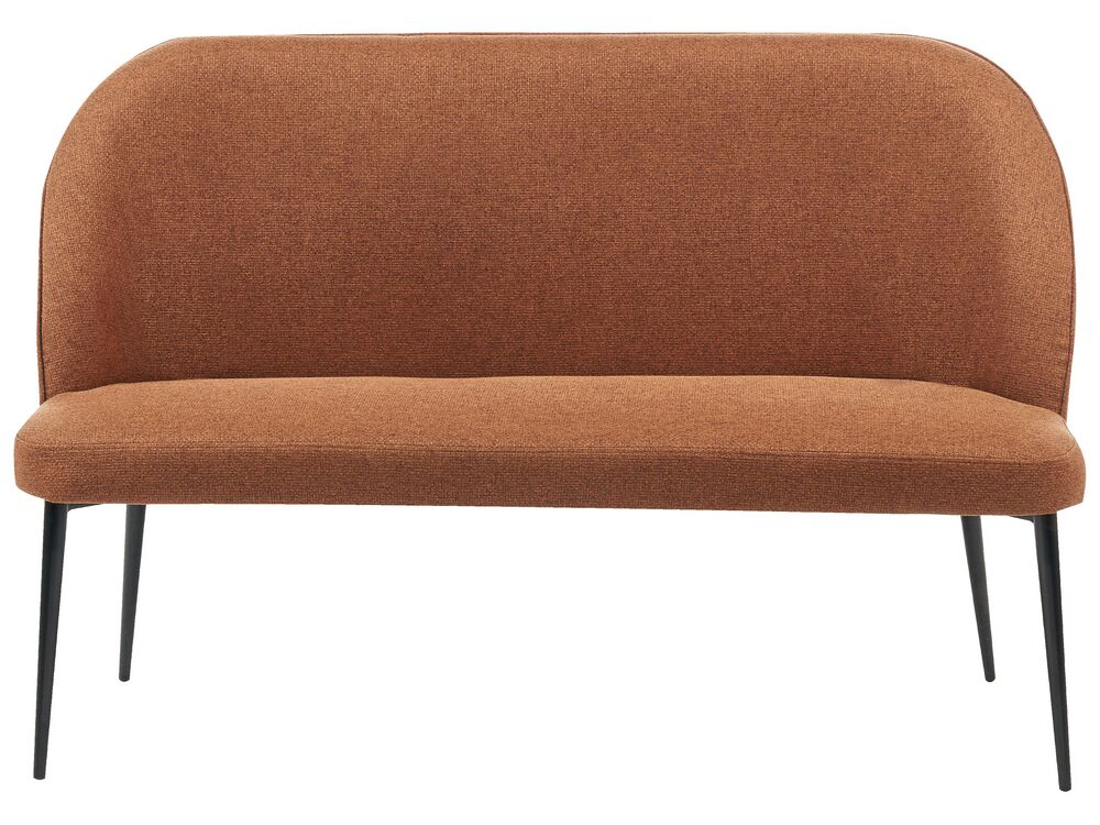 Banc de salle à manger 2 places OSBY Tissu Marron doré