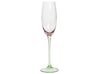 Sett med 4 champagneglass 20 cl Rosa og grønn DIOPSIDE_912622