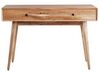Konzolový stolík z akáciového dreva s 2 zásuvkami svetlé drevo FULTON_892060