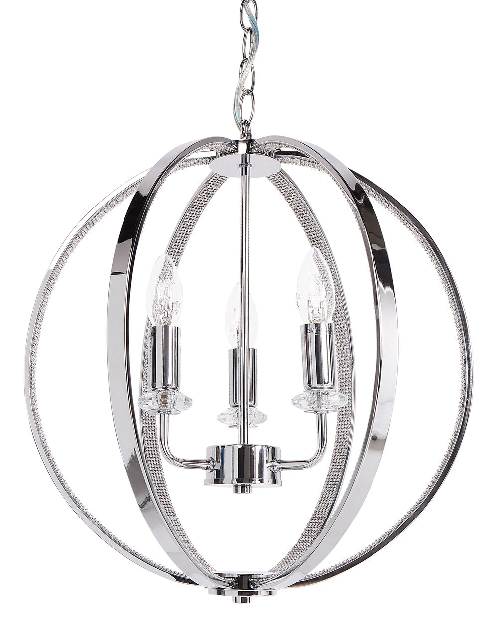 Lampadario TENOIRO Metallo Argento