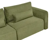 Sofa Bed 3 Seater VAXHOLM with Storage Fabric Green_1026819