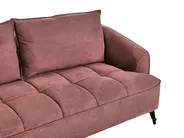 Living Room Set 5 Seater HOBRO Fabric Burgundy_948056