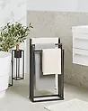 Towel Stand CHARRAS Metal Dark Brown