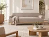 Sofa 3 Seater SOSJO Fabric Light Brown
