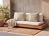 Set of 2 Outdoor Cushions CALIA Plant Pattern 45 x 45 cm Beige/ Green