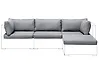 Outdoor Cushion Cover Set SANO Light Grey
