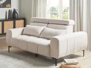 Sofa 2 Seater VEGAMO Fabric Light Beige_924883