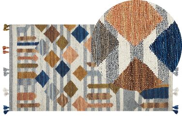 Vlnený kelímový koberec 80 x 150 cm viacfarebný KASAKH
