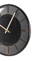 Wanduhr Glas gold / schwarz ø 34 cm DAROCA_934127