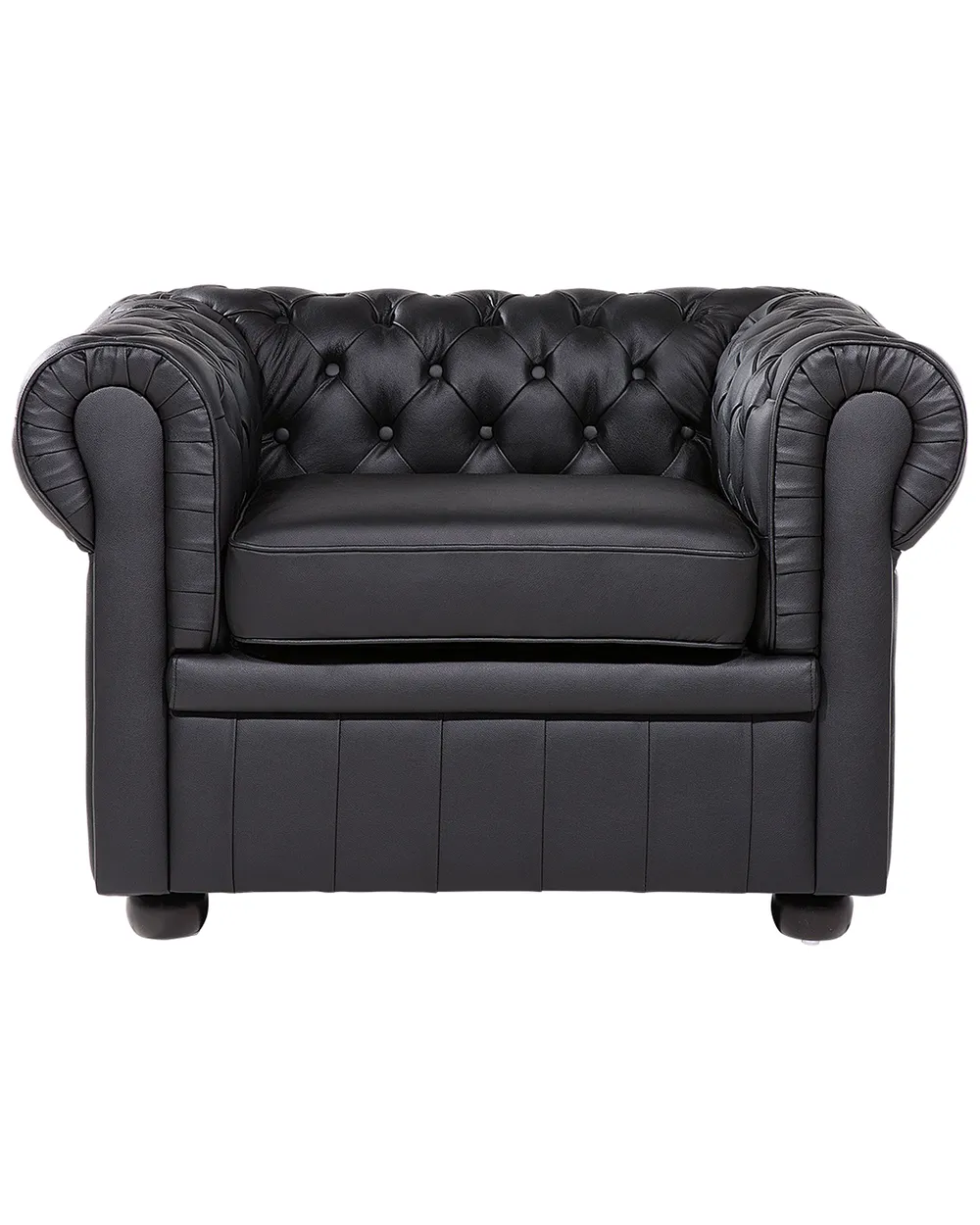 Armchair CHESTERFIELD Leather Black_538222
