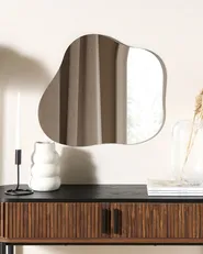 Wall Mirror BAGNEUX 50 cm 55 cm Silver_852612