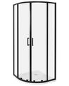 Shower Enclosure JUKATAN 800 x 800 x 1850 mm Black