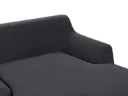 Corner Sofa 3 Seater SOSJO Fabric Black Left Hand_941179