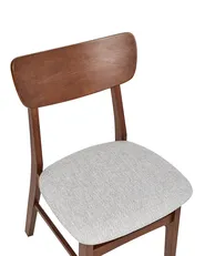 Set di 2 sedie da pranzo ANOKA Legno Marrone/Grigio_945282