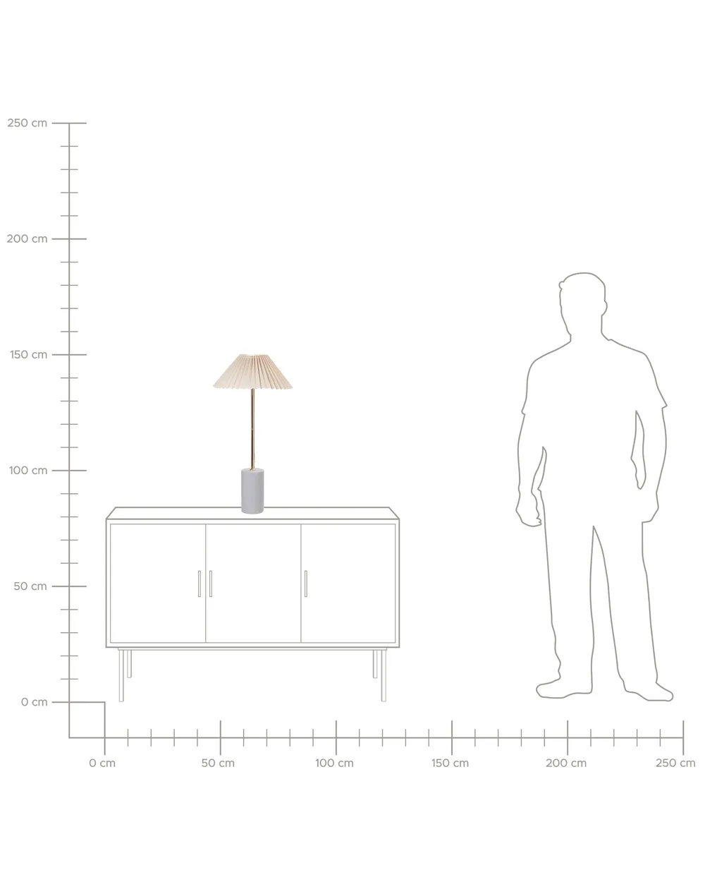 Table Lamp BALUARTE Faux Linen Beige_906171