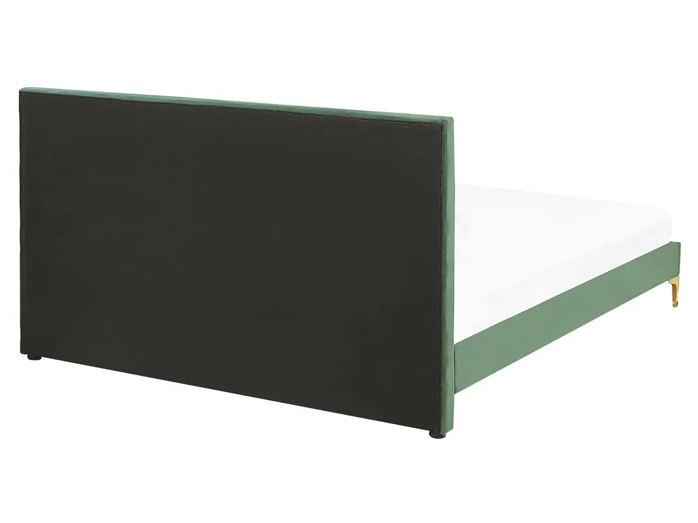 Bed Velvet LIMOUX 160 x 200 cm (EU King Size) Dark Green_775720