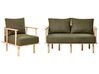 3-Sitzer Sofa Bouclé Stoff Dunkelgrün ASKER_932675