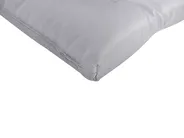 Lettino Prendisole con Cuscino CESANA PREMIUM Legno d'acacia Grigio chiaro_990960