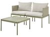 2 personers loungesofa grøn aluminium TERRACINA_863728