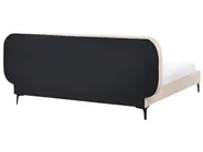 Łóżko Welur SUZETTE 180 x 200 cm Jasnobeżowy_916043