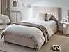 Ottoman Bed VION Fabric Light Beige 120 x 200 cm (EU Small Double)