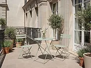 Bistro Set klappbar FIORI Metall Grau_1178122