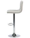 Set of 2 Adjustable Bar Stools Beige ORLANDO_685413