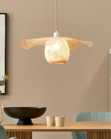 Bamboo Pendant Lamp Light Wood BONITO