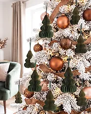 Set di 19 decorazioni per l'albero di Natale ORKLA Carta Verde_1188382