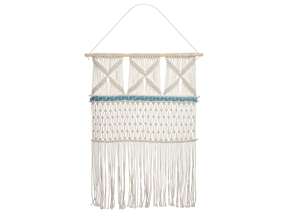 Suspension murale en tissu KALADY Coton 141 cm Beige